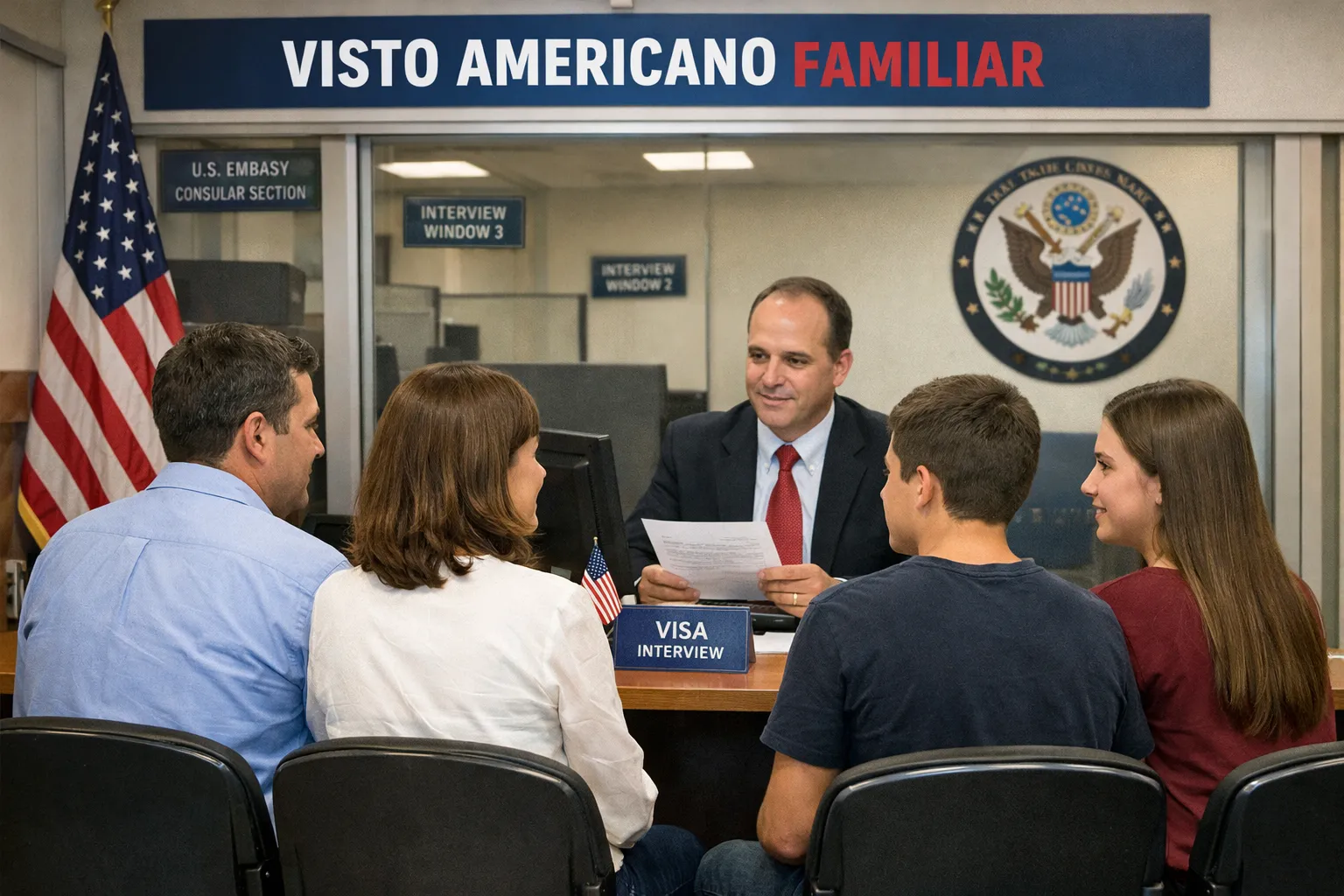 Imagem ilustrativa para o artigo VISTO AMERICANO FAMILIAR: COMO SOLICITAR, DOCUMENTOS E DICAS PARA APROVAÇÃO da May Vistos